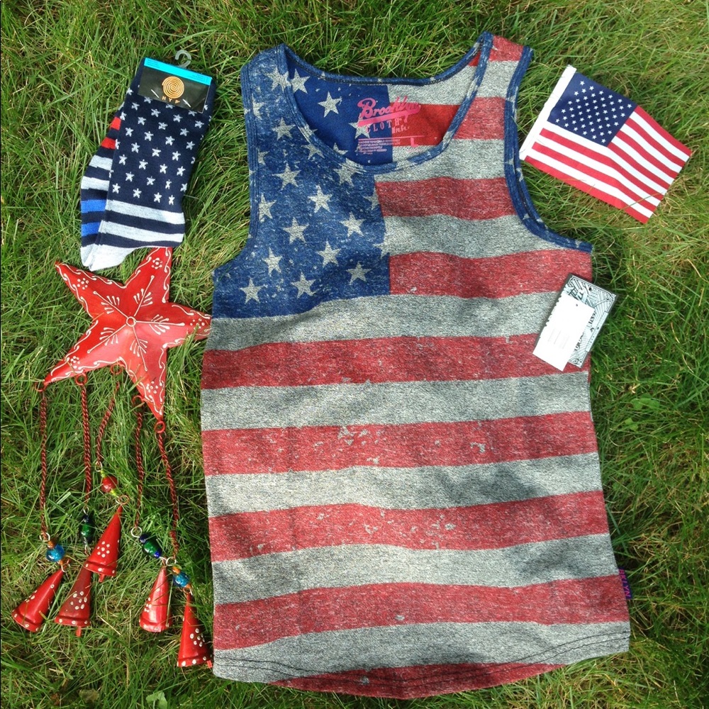 Labor Day Boys Bundle. Sleeveless T-shirt & Socks